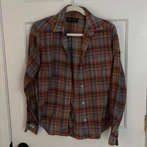 Vintage Adolfo Shirt Collectibles Plaid Button Up Shirt